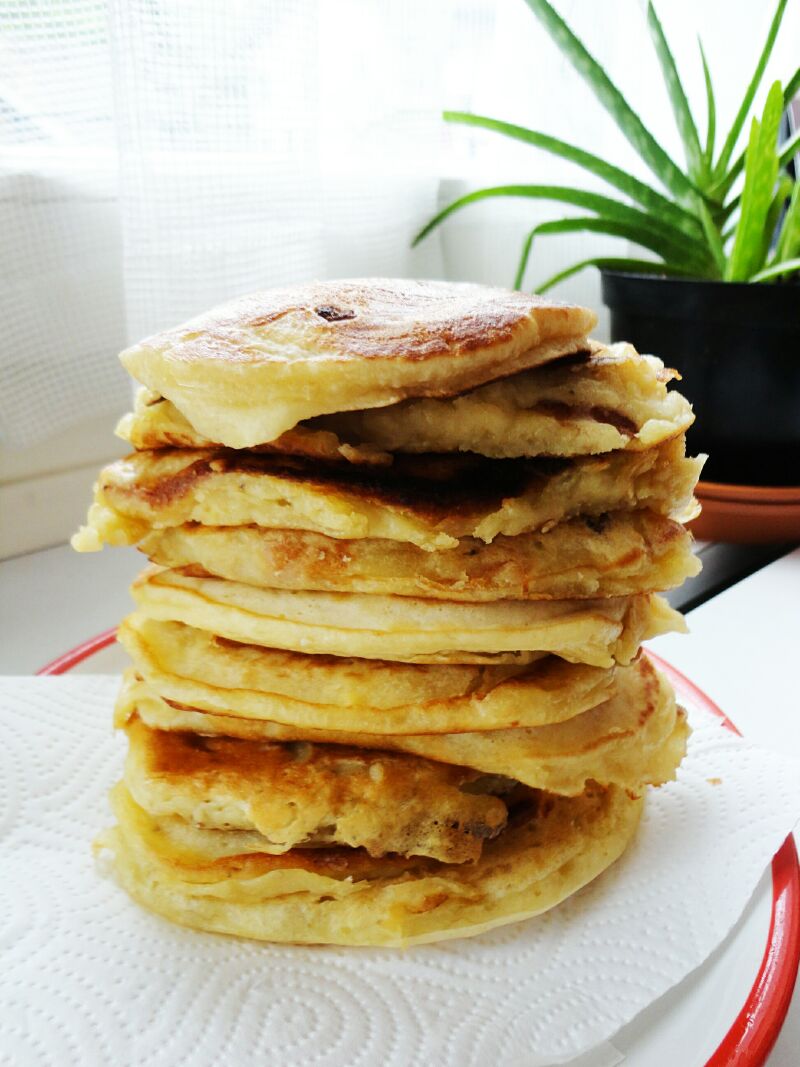 with to a flour make white Banana pancakes  vanilla pancakes how with of hint